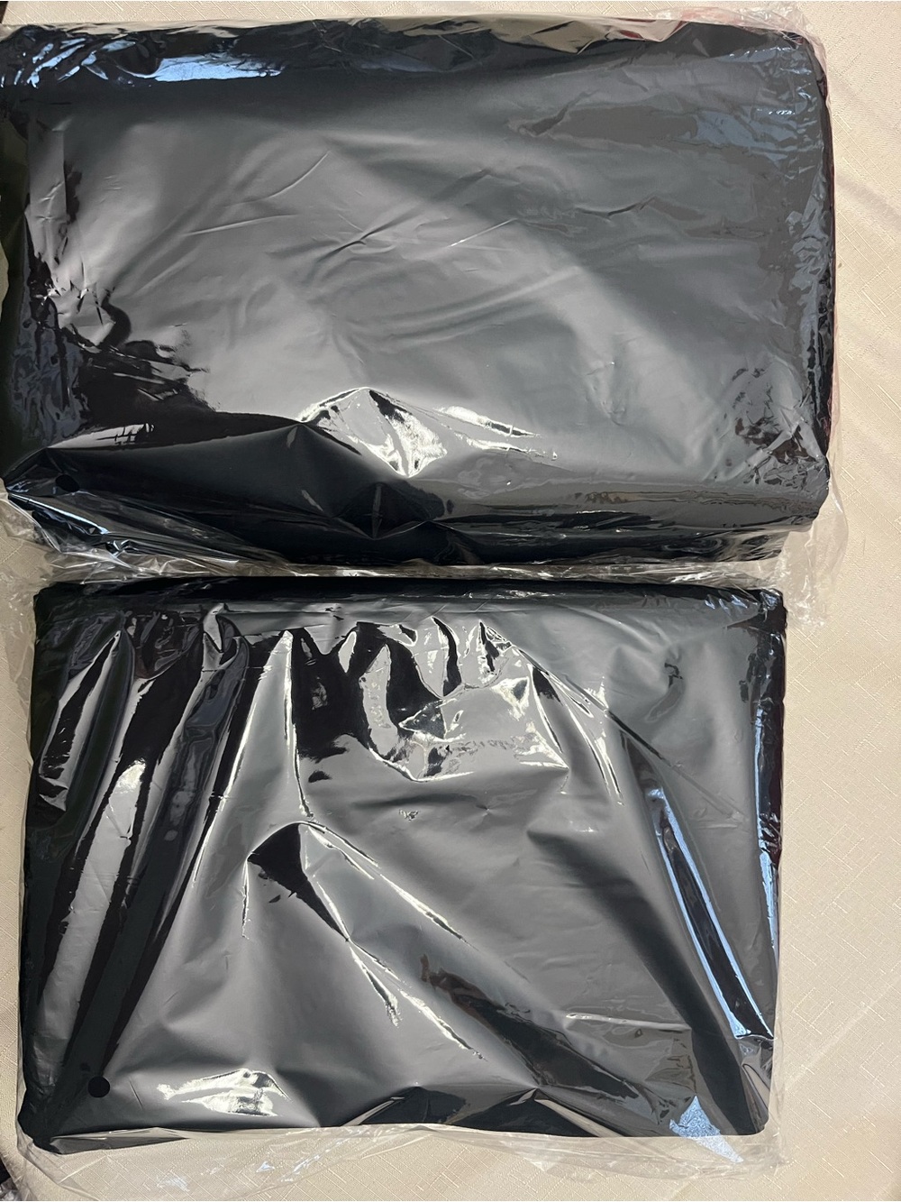 Black Round Tablecloths 120" (2 Pack) - Brand New